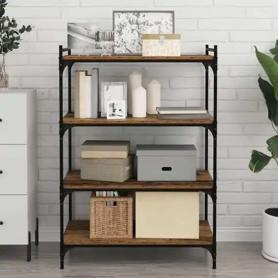 Półka na Książki 4 pcs Brązowy 100 x 40 x 1,5cm Lumarko! - Hurtownia wielobranżowa Lumarko Kup teraz